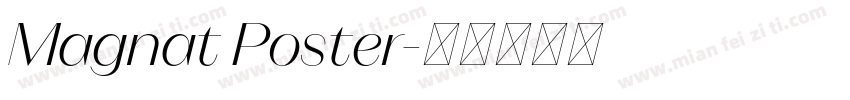 Magnat Poster字体转换